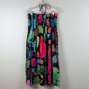 Gretchen Scott Colorful Sea Sway Halter Dress/Maxi Skirt Cover-Up